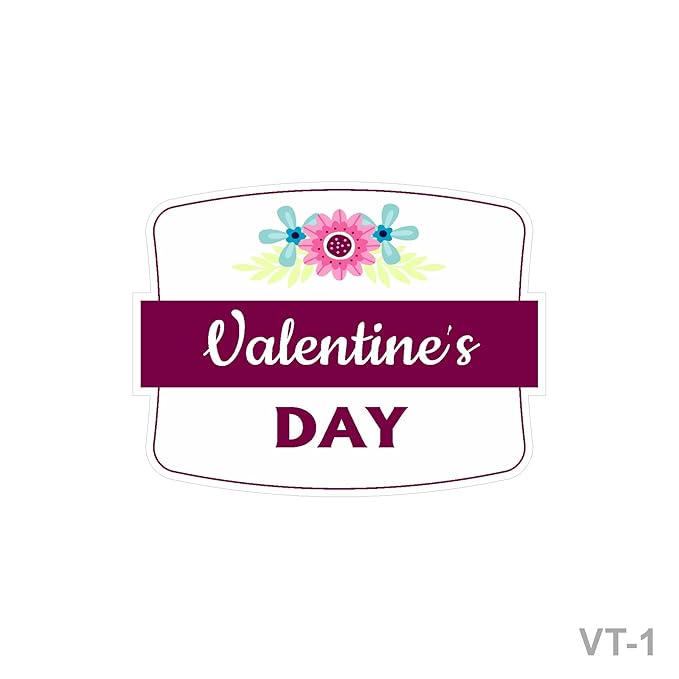 RDH 100 Pieces Multi Designs Valentine's Day Stickers, Vinyl, 2" Approx (Valentine's Day Sticker VT-01)