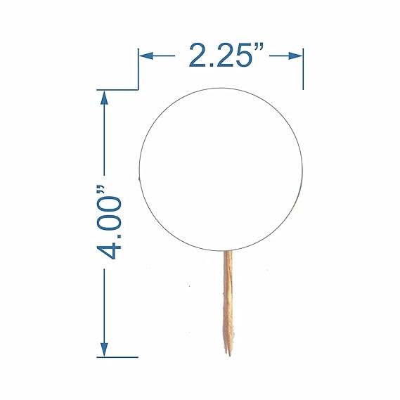 RDH 100 Pcs circle Whiteboard Marker Cupcake / Cake Toppers Cheese Markers Buffet Labels for Charcuterie Board Food Tags Toothpick Signs, Wedding Birthday Party Table and Dinner Decorations Supplies