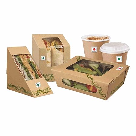 RDH INC. Self Adhesive Food Packaging Stickers, 15 x 15 mm, 480 Veg & 480 Non-Veg Logo, Food Label Stickers