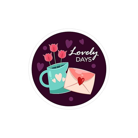 RDH 100 Pieces Multi Designs Valentine's Day Stickers, Vinyl, 2" Approx (Valentine's Day Sticker VT-04)