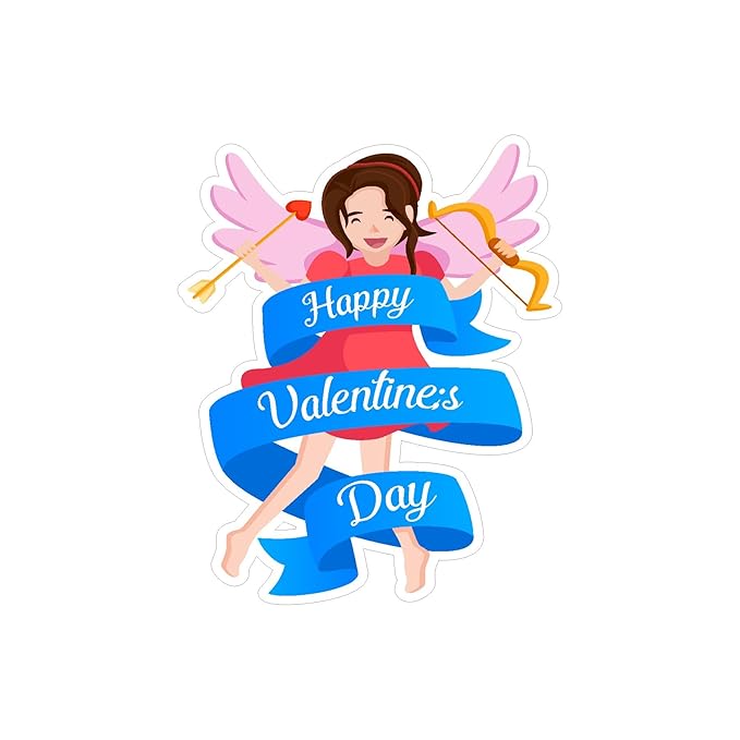 RDH 100 Pieces Multi Designs Valentine's Day Stickers, Vinyl, 2" Approx (Valentine's Day Sticker VT-03)