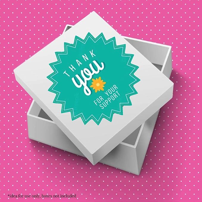 RDH 100 Pieces Round Multi Designs Thank You Stickers for Small Business, Vinyl, 2 X 2 Inches (Thank You Sticker) Brand: RDH INC.