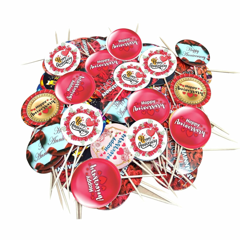 RDH Happy Anniversary Cake Toppers 100 Pcs