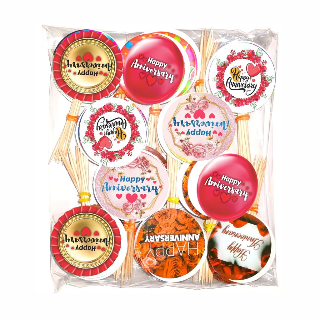 RDH Happy Anniversary Cake Toppers 100 Pcs
